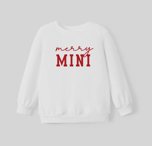 Merry mini sweater white