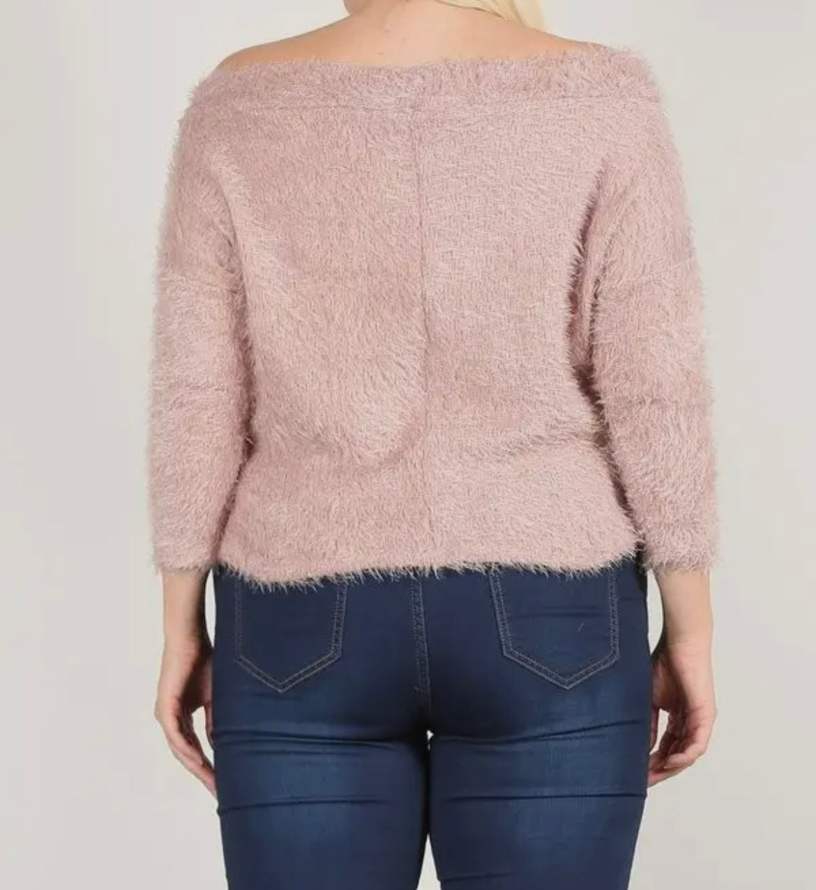 Pink Mink fur sweater