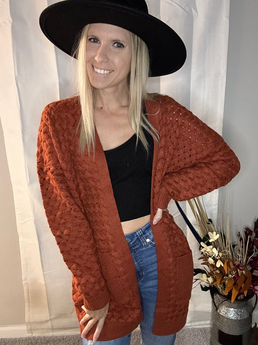 Oversized Rustic Cardigan